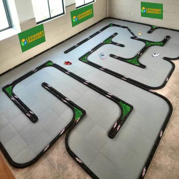 Kyosho Miniz AMZ EVA RC Track Material L-C 6.7X6.2M Race Track with RC Car