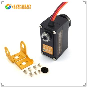 LEVI HOBBY 15kg 51g 180 Degree Rotation Educational Robot Servo with Metal Bracket